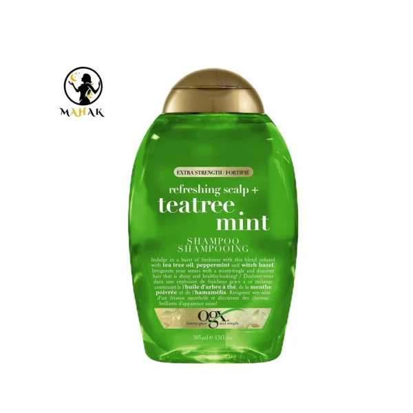 شامپو نعناع و درخت چای او جی ایکس Ogx Tea Tree Mint Shampoo 385ml
