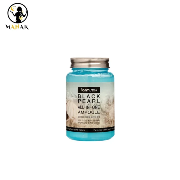 آمپول ژل آبرسان ضدلک مروارید سیاه فارم استی Farm Stay Black Pearl Ampoule