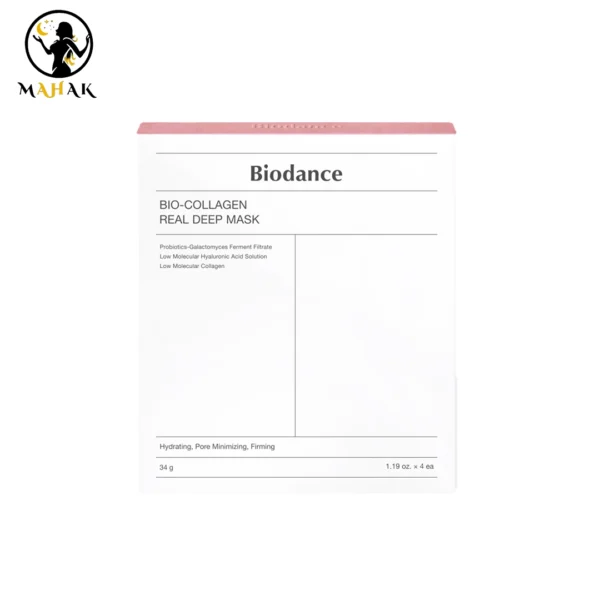 ماسک ورقه ای بیو کلاژن صورتی بایودنس مدل BIO COLLAGEN اصل