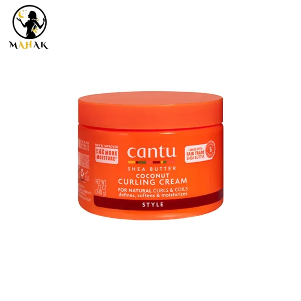 کرم فرکننده موی فر نارگیل کانتو Cantu Coconut Curling Cream