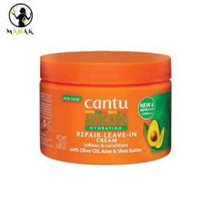 کرم آبرسان ترمیم کننده و فر کننده آووکادو موی فر کانتو Cantu Avocado Hydrating Repair Cream