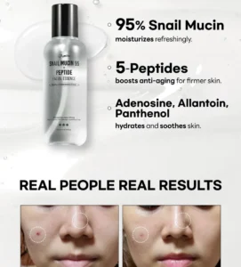 اسنس آبرسان و ترمیم کننده موسین حلزون و پپتاید جومیسو Jumiso Snail Mucin 95 + Peptide