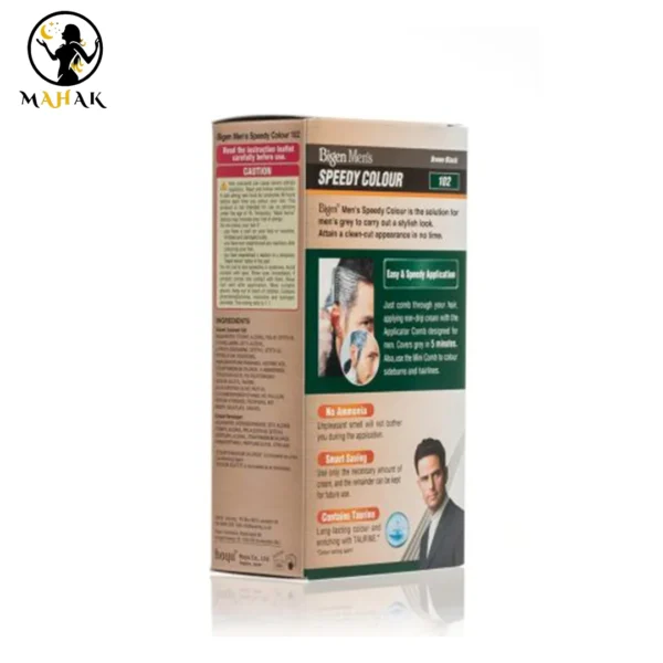 کیت رنگ موی سریع مردانه بیگن شماره 102 رنگ BROWN BLACK