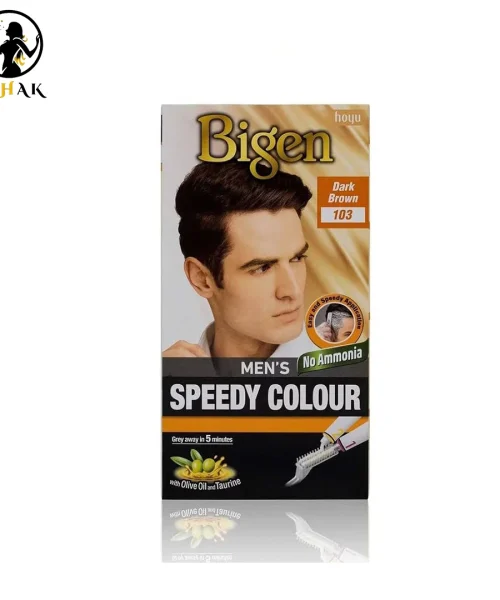 کیت رنگ موی سریع مردانه بیگن شماره 103 رنگ DARK BROWN