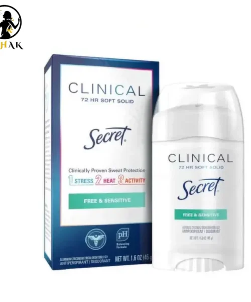 مام کرمی ضد تعریق سکرت کلینیکال مدل Free & Sensitive حجم 45 گرم