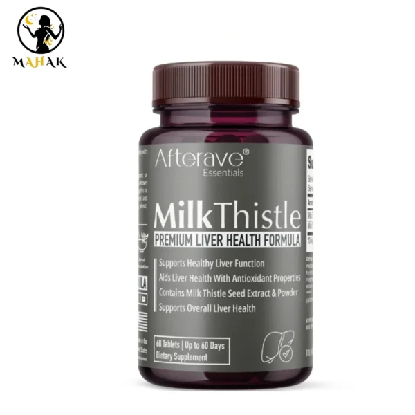 قرص پاکسازی کبد خار مریم افترایو Afterave Milk Thistle (60 عددی)